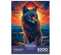 Puzzle De 1000 Pièces pour Adolescents Wolf 4 Puzzle pour Adultes, Jouet Anti-Stress, Modèle À Assembler, Idéal comme Cadeau 70x50cm/1000pcs