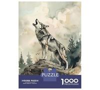 Puzzle De 1000 Pièces pour Adolescents Wolf Call of The Wild Puzzles pour Adultes Jeux Relaxants, Amusants Et Humoristiques, Idéal comme Cadeau 70x50cm/1000pcs