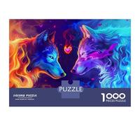 Puzzle De 1000 Pièces pour Adolescents Wolf Love Wallpapers for Mobile Puzzle Anti-Stress, Amusant Et Original, Cadeau Unique pour Un Anniversaire Ou Noël 38x26cm/1000pcs