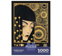 Puzzle De 1000 Pièces pour Adolescents Yayoi Kusama Evil Eye Retro Exhibiton Poster Puzzle pour Adolescents Activités Familiales Interaction Parent-Enfant Cadeaux pour Amis Et Famille 38x26cm/1000pcs