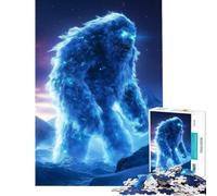 Puzzle de 1000 pièces pour Adolescents Yéti Lumineux dans Les Montagnes idéal pour Un Anniversaire ou Noël Décoration Murale Casse-tête pour Les 14 Ans et Plus (38x52cm)