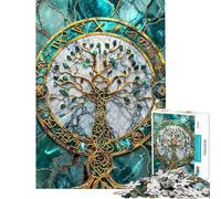 Puzzle de 1000 pièces pour Adolescents Yggdrasil Arbre de Vie Jeu éducatif Stimulant et Difficile Cadeau Artistique (Taille 50x75cm)