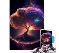 Puzzle de 1000 pièces pour Adolescents Yggdrasil l'arbre de Vie activités Amusantes à la Maison décoration Artistique Jeux en Famille Convient aux Personnes de 14 Ans et Plus (50x75cm)