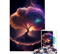 Puzzle de 1000 pièces pour Adolescents Yggdrasil l'arbre de Vie Stimule Le Cerveau Cadeau d'anniversaire Décoration Murale À partir de 14 Ans (38x26cm)