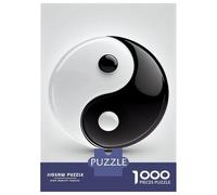 Puzzle De 1000 Pièces pour Adolescents Yin and Yang Elegance Casse-têtes pour Adultes - Jeu De Réflexion, Analyse Et Logique - Stimule Le Cerveau 38x26cm/1000pcs