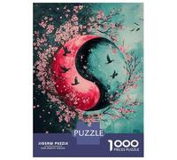 Puzzle De 1000 Pièces pour Adolescents Yin Yang Wall Art Decor Puzzles pour Adultes Découpe De Précision Stimule Le Cerveau Jeu Amusant Et Stimulant pour Toute La Famille 70x50cm/1000pcs
