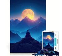 Puzzle de 1000 pièces pour Adolescents : Yoga et méditation,Jeu de mémoire Amusant,Composants Robustes et découpés avec précision,Jeu de Voyage Portable et Amusant (38x52cm)