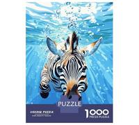 Puzzle De 1000 Pièces pour Adolescents Zebra Underwater Puzzles pour Adultes Jeux Relaxants, Amusants Et Humoristiques, Idéal comme Cadeau 52x38cm/1000pcs