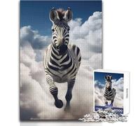 Puzzle de 1000 pièces pour Adolescents:Zèbre sur Un Nuage, Casse-tête, Jeu Familial, décoration, idée Cadeau Dimensions:50x75cm.