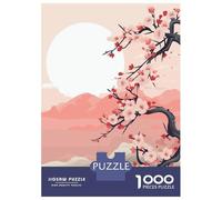 Puzzle De 1000 Pièces pour Adolescents Zen Japanese Landscape Puzzle Adulte Jeux Amusants Cadeaux pour Femmes Cadeaux d'anniversaire Et De Noël Uniques 52x38cm/1000pcs