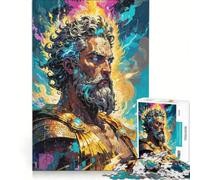 Puzzle de 1000 pièces pour Adolescents Zeus Roi de l'Olympe Jeux relaxants Analyse et logique pour renforcer Les Liens Amoureux 38x52cm