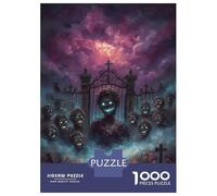 Puzzle De 1000 Pièces pour Adolescents Zombie Horde Emerging from Cemetery Gate Puzzle pour Adultes Jeux Relaxants Assemblage De Motifs Cadeaux d'anniversaire Et Cadeaux Uniques 70x50cm/1000pcs
