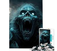 Puzzle de 1000 pièces pour Adolescents Zombie Terrifiant dans Un cimetière Activités Amusantes à la Maison Décoration Murale Jeu Pratique pour Les 14 Ans et Plus Jeu de Puzzle proposé (38x52cm)