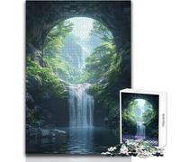 Puzzle de 1000 pièces pour adolescentsCascade cachée, défi Difficile, Jeu Familial adapté aux 14 Ans et Plus (Taille 50x75cm)