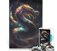 Puzzle de 1000 pièces pour adolescentsL'univers du Dragon céleste, Jeu Manuel, idéal pour s'occuper Pendant Les Vacances, avec Poster et fiche de Questions-réponses Assortis 50x75cm