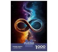 Puzzle de 1000 pièces pour adulte Symbole de l'infini céleste pour adulte Puzzle casse-tête Jeu de casse-tête Cadeau d'anniversaire difficile à compléter 52 x 38 cm/1000 pièces
