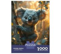 Puzzle De 1000 Pièces pour Adultes A Cute Cartoon Koala Puzzle Casse-tête Jeu De Rapidité Activités Amusantes À La Maison 38x26cm/1000pcs