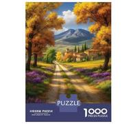 Puzzle De 1000 Pièces pour Adultes A Dream of The Luberon Plains Puzzle pour Adolescents Améliore La Mémoire Difficile Et Stimulant Idéal comme Cadeau 52x38cm/1000pcs
