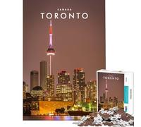 Puzzle de 1000 pièces pour Adultes à Toronto Canada pour Un Jeu éducatif et intellectuel Une activité Artistique ou familiale (Taille 38x52cm)