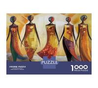 Puzzle De 1000 Pièces pour Adultes Abstract African Art Painting Puzzles pour Adultes pour S'amuser en Famille pour Un Anniversaire, Noël, Un Jeu De Défi Unique 38x26cm/1000pcs