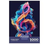Puzzle De 1000 Pièces pour Adultes Abstract Music Note Puzzles pour Adultes Jeux De Société pour Passer Le Temps À La Maison Défi À Relever 70x50cm/1000pcs