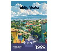 Puzzle De 1000 Pièces pour Adultes, Addis Ababa Cityscape, Divertissement Intérieur, Cadeau De Fin D’Année, Carton Épais Premium, 52x38cm/1000pcs