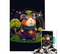 Puzzle de 1000 pièces pour Adultes Adorable Cochon d'Inde Activités Amusantes à la Maison pour Toute la Famille Jeu Pratique à partir de 14 Ans Dimensions : 38x52cm