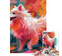 Puzzle de 1000 pièces pour Adultes Adorable Jouet pour Chien Jeu éducatif Cadeau d'anniversaire pour Femme (Dimensions 38x26cm)
