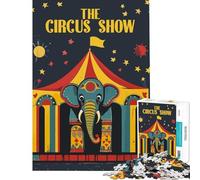 Puzzle de 1000 pièces pour Adultes Affiche de Spectacle de Cirque Jeu éducatif et Stimulant Jeu Pratique et Anti-Stress Cadeau Amusant (Dimensions 38x52cm)
