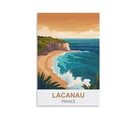 Puzzle de 1000 pièces pour Adultes, Affiches de Lacanau, France, Puzzle de 1000 pièces, Jeu éducatif Classique, Belle décoration, 52 x 38 cm