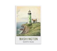 Puzzle de 1000 pièces pour Adultes, Affiches de Washington North Head, Puzzle de 1000 pièces pour Adultes et Enfants, Puzzle Familial Classique d'intérieur 38x26cm
