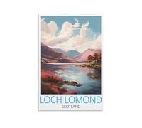 Puzzle de 1000 pièces pour Adultes - Affiches du Loch Lomond, Écosse - Puzzle Stimulant - Puzzle Difficile pour la décoration familiale - 50 x 70 cm