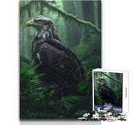 Puzzle de 1000 pièces pour Adultes - Aigle à tête Blanche dans la forêt - Casse-tête, Jeu Familial, Analyse et logique - Jouet à Monter soi-même - Dimensions : 38x26cm