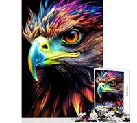 Puzzle de 1000 pièces pour Adultes Aigle des Terres Frontières Décoration Murale pour Les Jeux éducatifs et Les collectionneurs d'artistes Beaux-Arts Format 50x75cm
