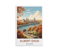 Puzzle de 1000 pièces pour Adultes - Albert Dock, Angleterre - Pièces Micro - Puzzle Stimulant et Difficile pour Noël ou Un Anniversaire - Jeu - 38 x 26 cm