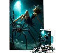 Puzzle de 1000 pièces pour Adultes Alice araignée et crânes dans Une Grotte Jeu de Puzzle à Monter soi-même Défi Difficile Cadeau d'anniversaire (38x52cm)