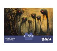 Puzzle De 1000 Pièces pour Adultes Alien Forest Creatures Adolescents Puzzles Anti-Stress Jeux Difficiles Défi Activités Amusantes À La Maison 70x50cm/1000pcs