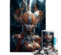 Puzzle de 1000 pièces pour Adultes Alien Sacred Force défi éducatif Course de Vitesse Manuelle Casse-tête pour Les 14 Ans et Plus (50x75cm)