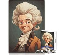 Puzzle de 1000 pièces pour Adultes - Amadeus Mozart - Jeu éducatif - Activités familiales - Idée Cadeau pour Un Père Noël Secret - Dimensions : 38x26cm