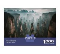 Puzzle De 1000 Pièces pour Adultes Amazing Karst Mountains in China Jeu De Réflexion Casse-tête Décoration Intérieure Cadeaux Uniques d'anniversaire Et De Noël 38x26cm/1000pcs