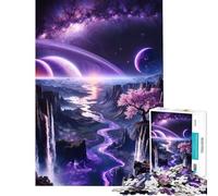 Puzzle de 1000 pièces pour Adultes Amethyst River Canyon Activités ludiques à la Maison décoration et Jeu éducatif pour Les 14 Ans et Plus 50x75cm