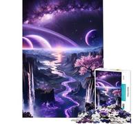 Puzzle de 1000 pièces pour Adultes Amethyst River Canyon Un défi à relever pour Passer Le Temps Pendant Les Vacances à la Maison Jeu Pratique à partir de 14 Ans (38x26cm)