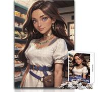 Puzzle de 1000 pièces pour Adultes - Amira Mon Temps à Sandrock - Jeu éducatif - Activités familiales - Cadeau d'anniversaire - Dimensions : 50x75cm