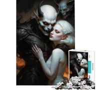 Puzzle de 1000 pièces pour Adultes Amour démoniaque Jeu éducatif Cadeau d'anniversaire idéal (Dimensions 38x52cm)