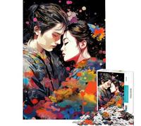 Puzzle de 1000 pièces pour Adultes Amour Tendre Jeu Manuel Anti-Stress pour Noël ou Un Anniversaire (50x75cm)