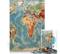 Puzzle de 1000 pièces pour Adultes,Ancienne Carte du Monde,Assemblage Lisse,Jeu de logique Amusant,Jeu Occasionnel,scène de Noël (50x75cm)