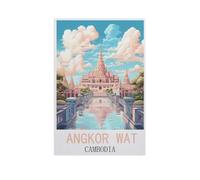 Puzzle de 1000 pièces pour Adultes, Angkor Wat Cambodge, Adolescents, garçons et Filles, Puzzle Difficile pour Jeux de fête, Enfants, Famille, Amis (75 x 50 cm)-FS25