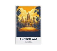 Puzzle de 1000 pièces pour Adultes, Angkor Wat Cambodge, Puzzle de 1000 pièces à Peindre, Puzzle Stimulant à réaliser soi-même, 70 x 50 cm
