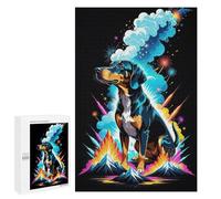 Puzzle de 1000 pièces pour Adultes - Animaux colorés, Paysages de Coucher de Soleil, Chien de Vichy, Puzzle éducatif et Amusant, Jouet pour garçons et Filles, 50 x 70 cm