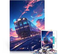 Puzzle de 1000 pièces pour Adultes Anime Galactic Train Ride pour Le Jeu éducatif Challenge Toy Œuvre d'art 38x26cm
